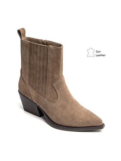 BOTÍN CHELSEA PIEL KHAKI