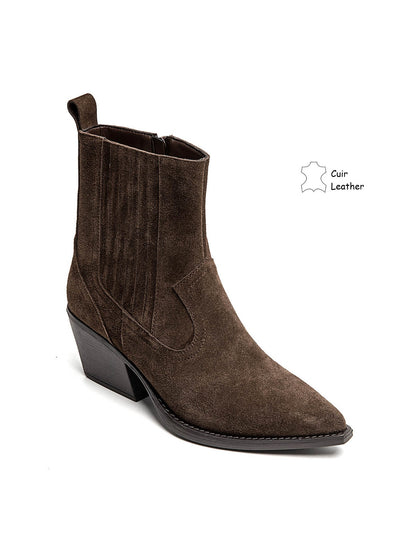 BOTÍN PIEL BROWN