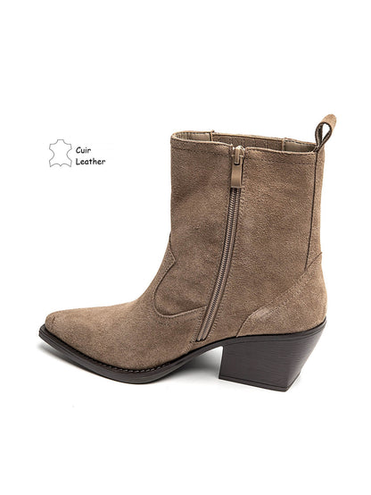 BOTÍN CHELSEA PIEL KHAKI