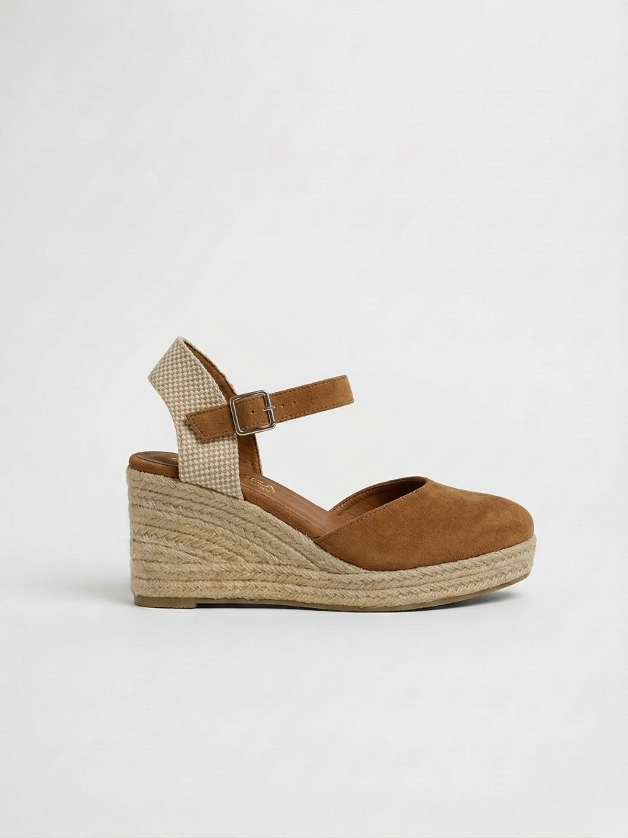 ALPARGATA CUÑA CINTURÓN KHAKI