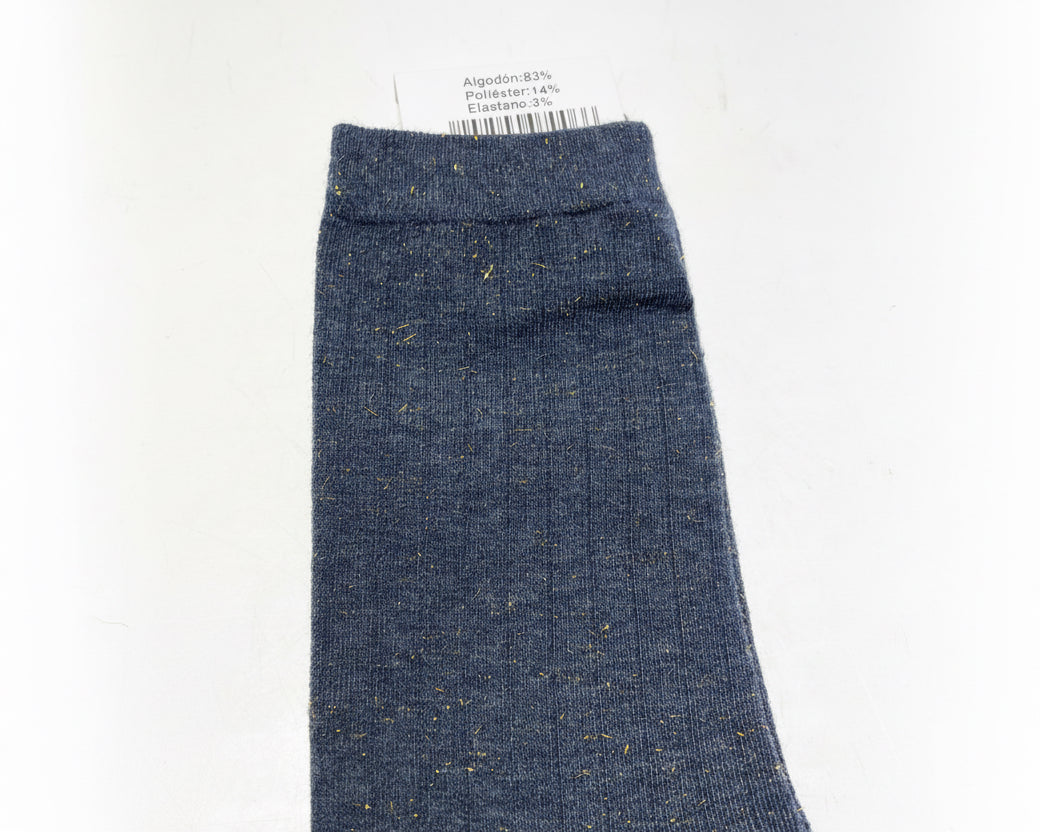 CALCETIN BRILLO AZUL MARINO Nº 6