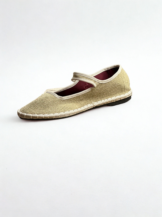 MERCEDITAS TAMARA TEXTIL OLIVE GREEN/BEIGE