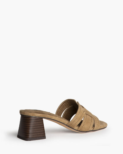 SANDALIA TACÓN H CAMEL