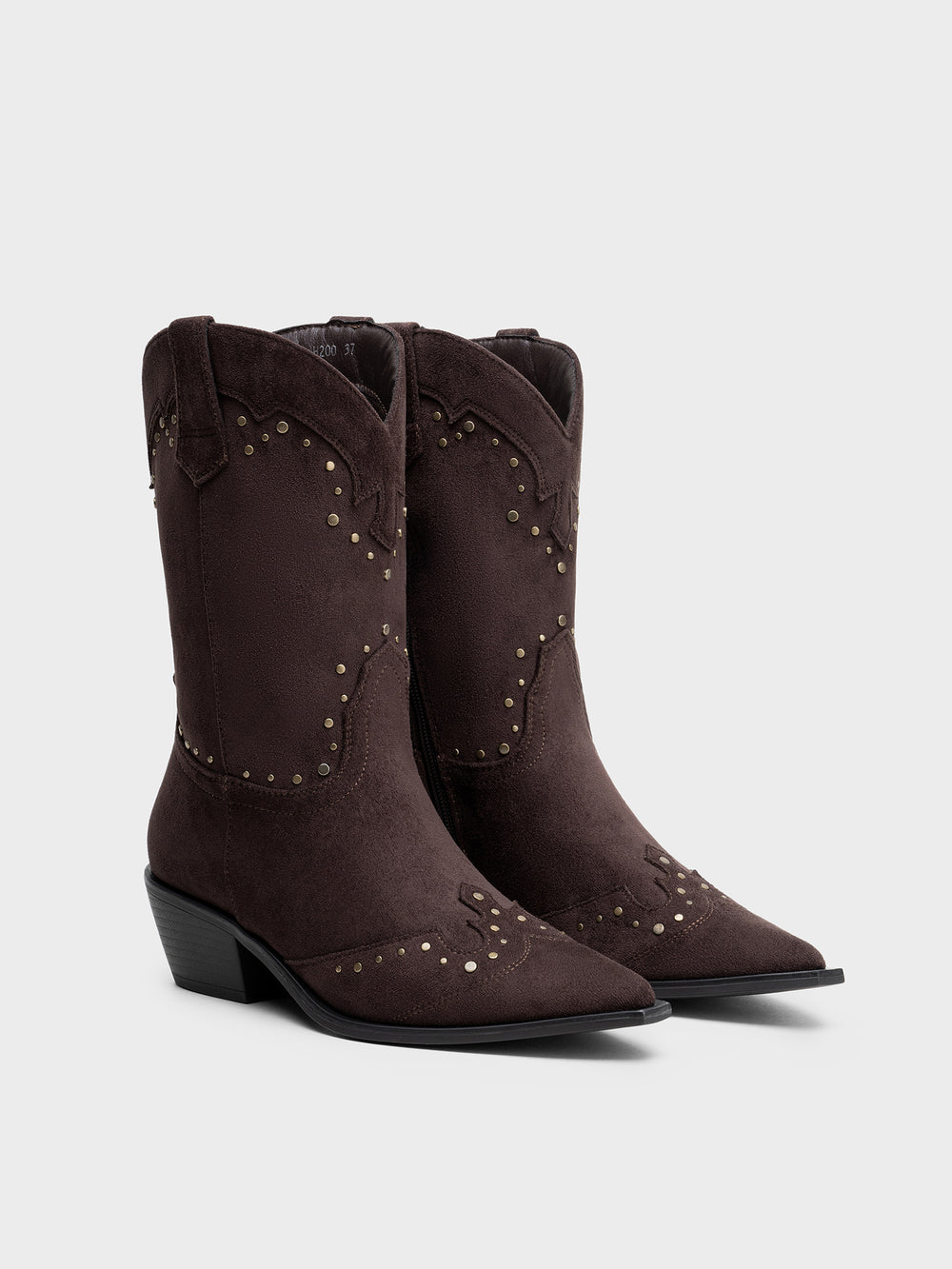 BOTIN COWBOY TACHUELAS TACON BAJO BROWN