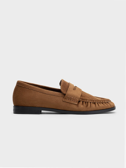 MOCASIN ARRUGADO ANTELINA COGNAC