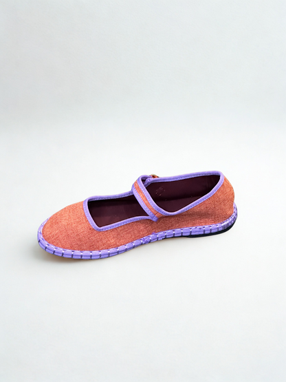 MERCEDITAS TAMARA TEXTIL ORANGE/PURPLE