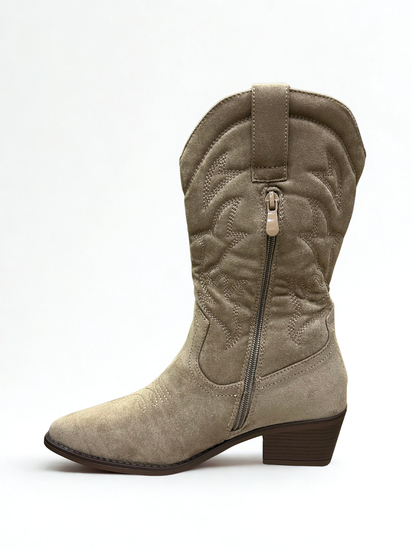 BOTA LAURA COWBOY KHAKI