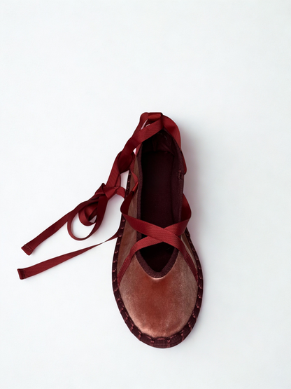 MERCEDITAS CARMEN CINTA TERCIOPELO ROSA