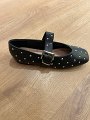 ZAPATO PLANO ROMA NEGRO