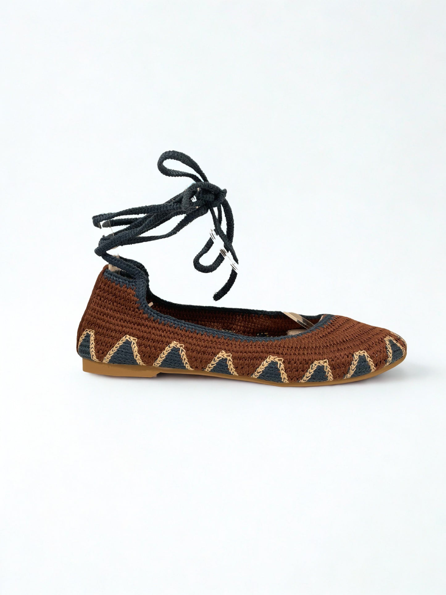 BAILARINA CROCHET ROMANA BROWN BLUE