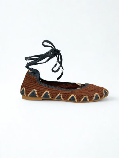 BAILARINA CROCHET ROMANA BROWN BLUE