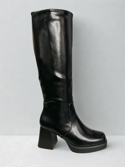 BOTA ALTA LUCIA TACÓN BLACK