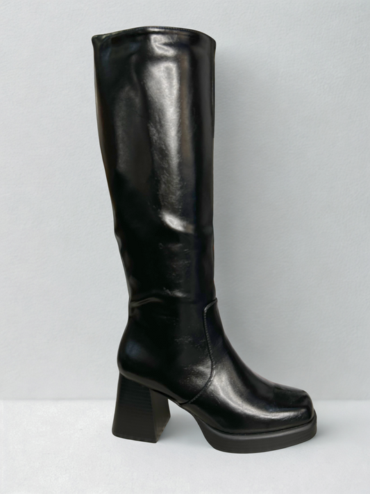 BOTA ALTA LUCIA TACÓN BLACK