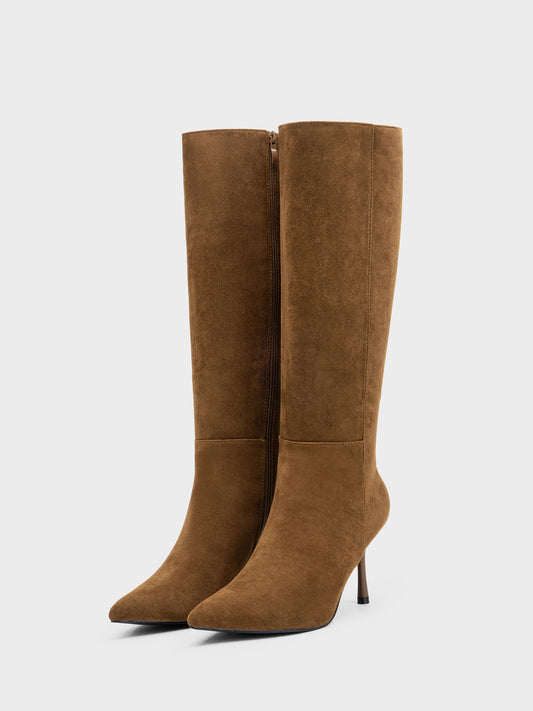 BOTAS ALTAS TACON FINO ANTELINA COGNAC