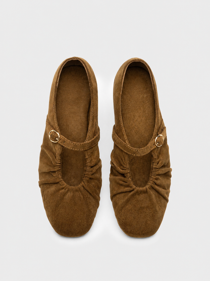 MERCEDITA PUNTA ARRUGADA COGNAC