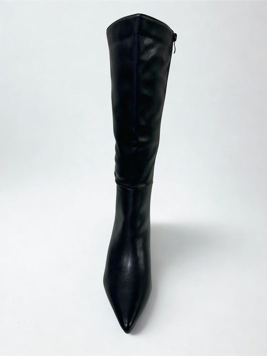 BOTA ALTA MARY TACÓN KITTEN NEGRO