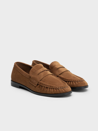 MOCASIN ARRUGADO ANTELINA COGNAC