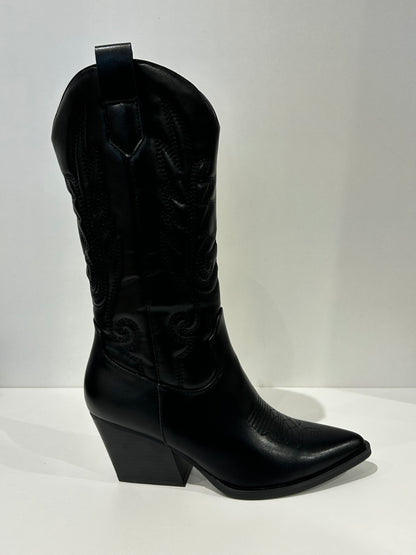 BOTA COWBOY CAROLINA NEGRA