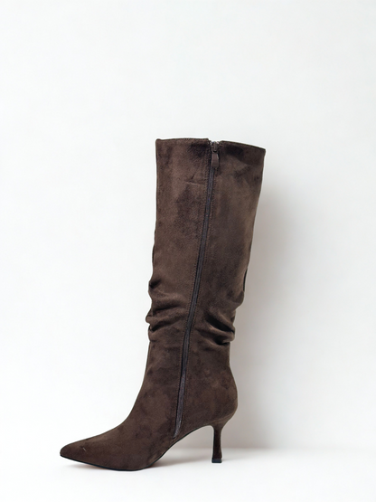BOTA ALTA SLOUCHY MARRÓN