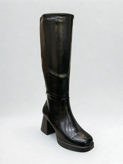 BOTA ALTA LUCIA TACÓN BLACK