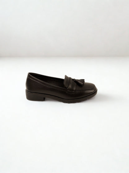 MOCASÍN BORLA NEGRO