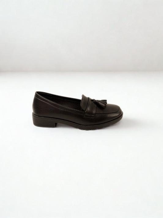 MOCASÍN BORLA NEGRO