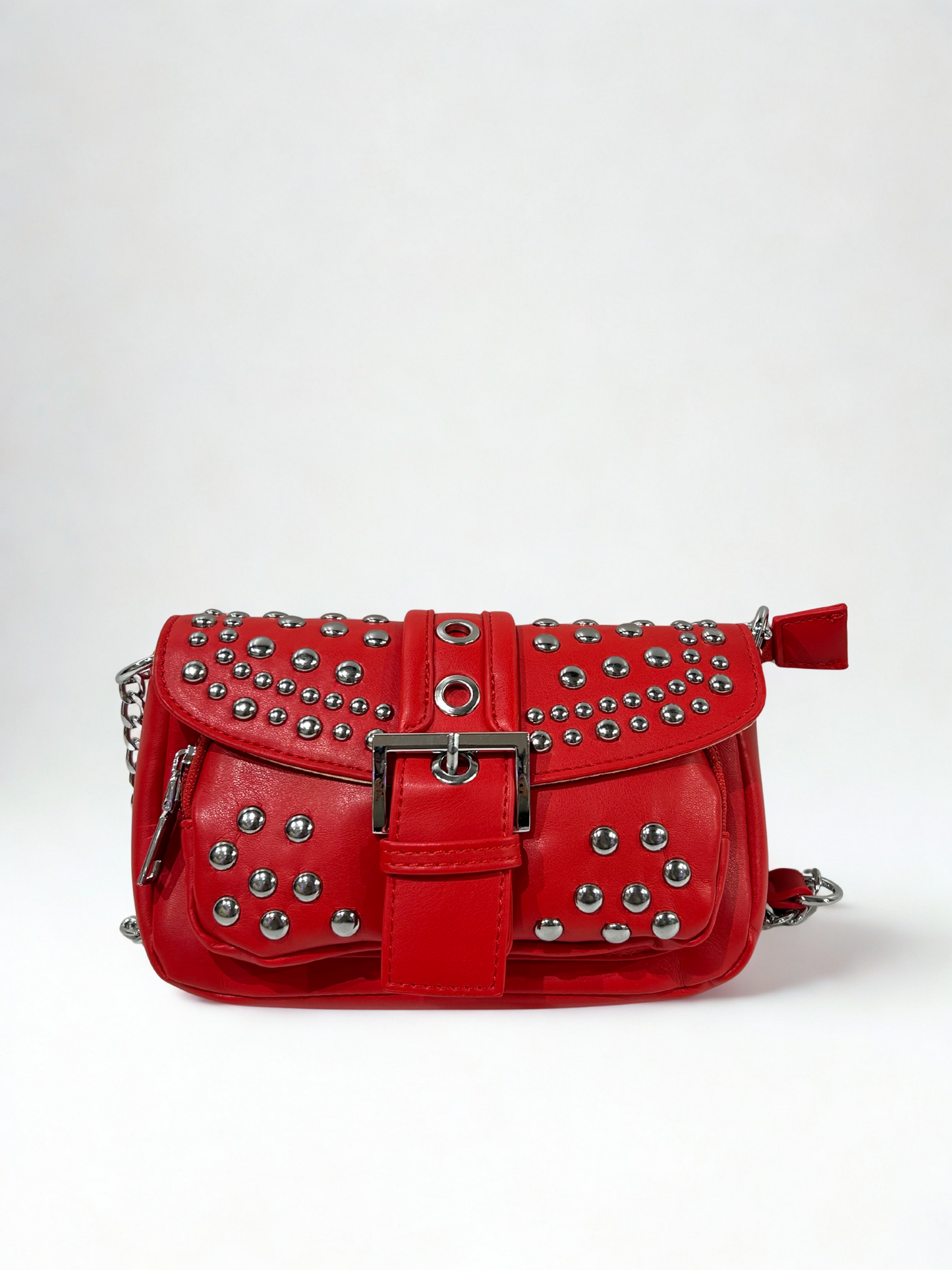 BOLSO MINI HEBILLA ROJO