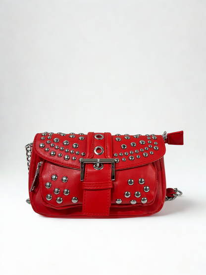 BOLSO MINI HEBILLA ROJO