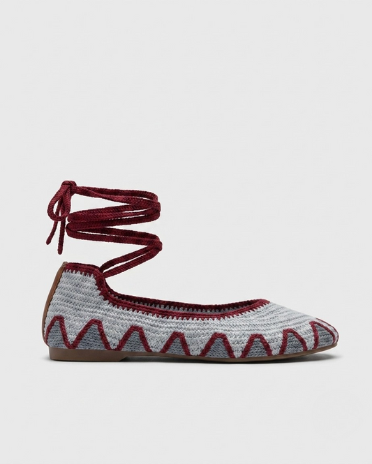 BAILARINA CROCHET ROMANA GREY/WINE