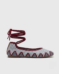 BAILARINA CROCHET ROMANA GREY/WINE