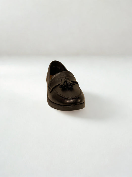 MOCASÍN BORLA NEGRO