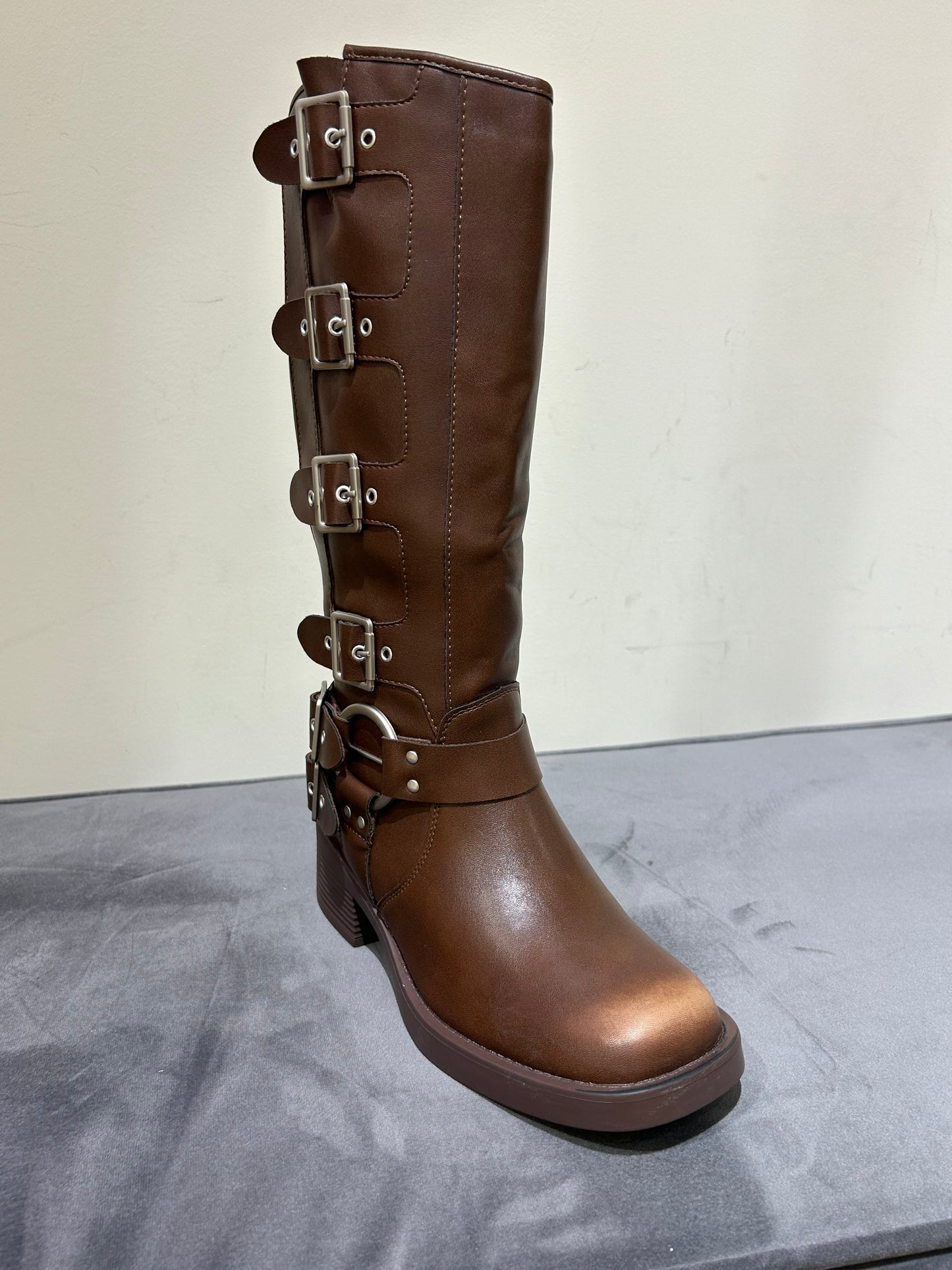 BOTA BIKER RAQUEL MARRÓN