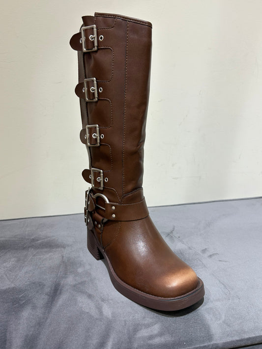 BOTA BIKER RAQUEL MARRÓN