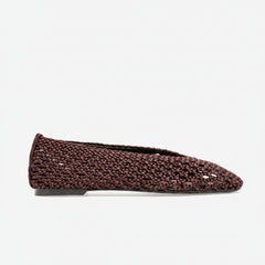 BAILARINA TEJIDA CROCHET MARRON