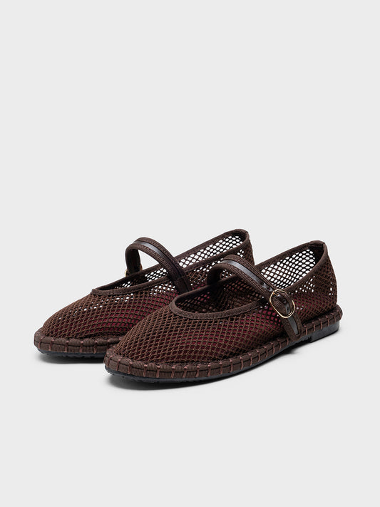 MERCEDITAS MESH REJILLA BROWN