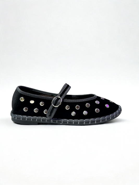 MERCEDITAS NAYLA TACHUELAS BLACK