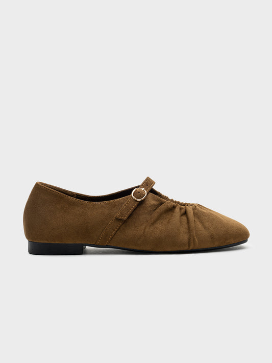 MERCEDITA PUNTA ARRUGADA COGNAC