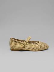 BAILARINA RAFIA REJILLA BEIGE