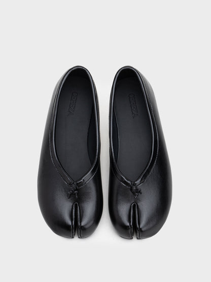 BAILARINAS PLANAS TABI NUDO BLACK