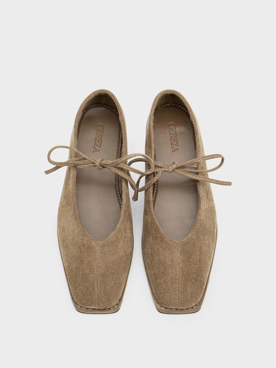 ZAPATO CORDONES PUNTA CUADRADA KHAKI