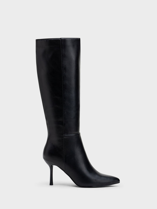 BOTAS ALTAS TACON FINO PU BLACK