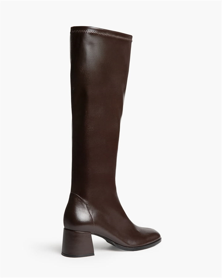 BOTA ALTA MISS TACON CUADRADO CAFE
