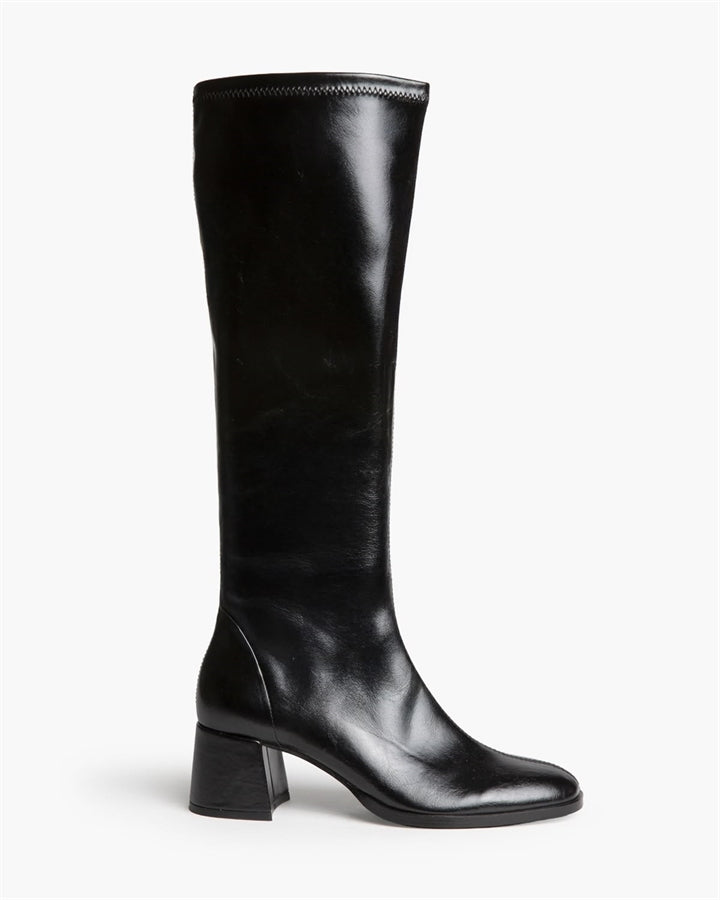 BOTA ALTA MISS TACON CUADRADO NEGRA