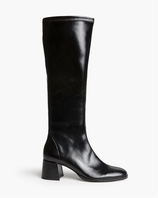 BOTA ALTA MISS TACON CUADRADO NEGRA