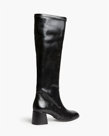 BOTA ALTA MISS TACON CUADRADO NEGRA