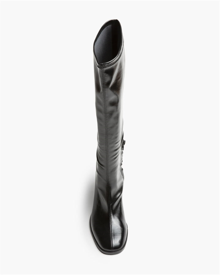 BOTA ALTA MISS TACON CUADRADO NEGRA