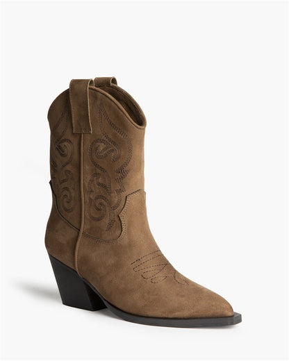 BOTIN COWBOY BORDADO NASH CAMEL
