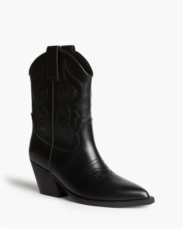 BOTIN COWBOY BORDADO NASH NEGRO