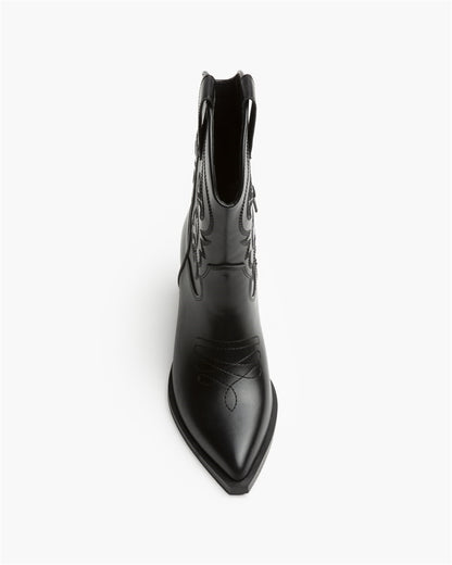 BOTIN COWBOY BORDADO NASH NEGRO