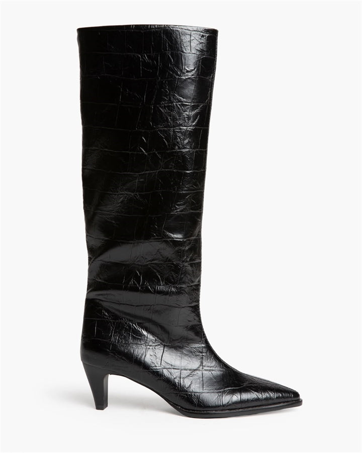 BOTAS ALTAS TACON ATRAS COCO NEGRO